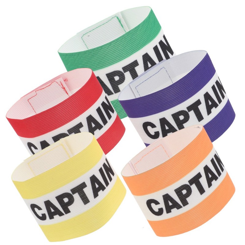 5 Pcs Athletic Wristbands Football Captain's Armbands Captains Adult Soccer gallery
