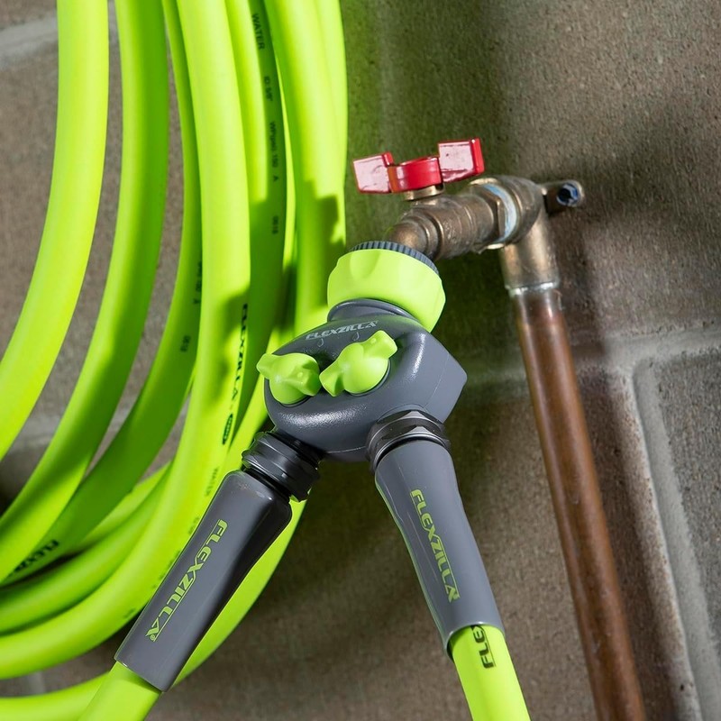 2-Way Hose Splitter, ZillaGreen/Gray - HFZGA60 gallery