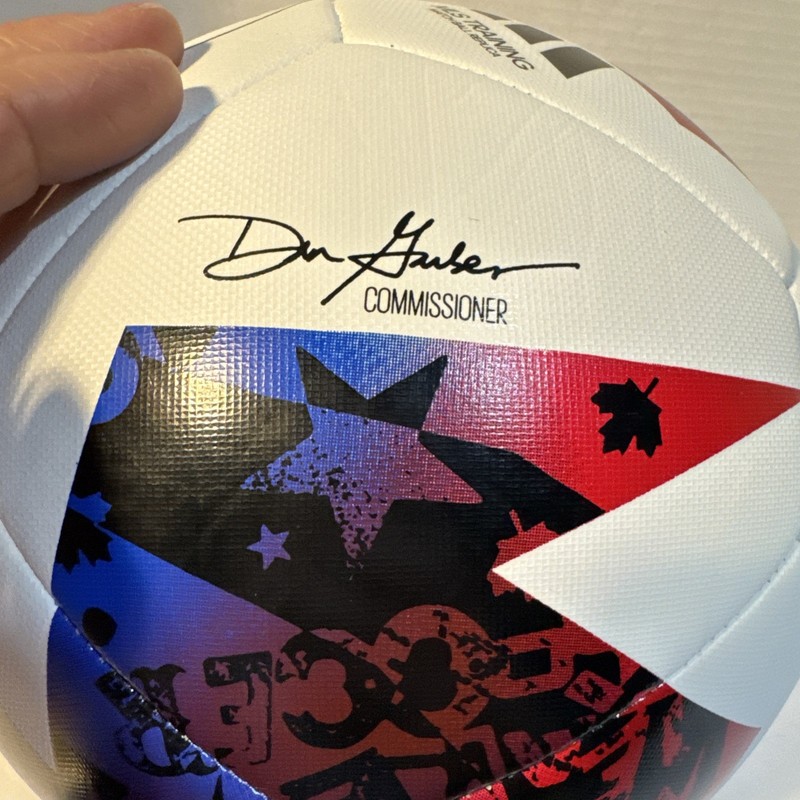 Mens Size 5 Multicolor Adidas MLS Training Replica Match Ball HT9027 gallery