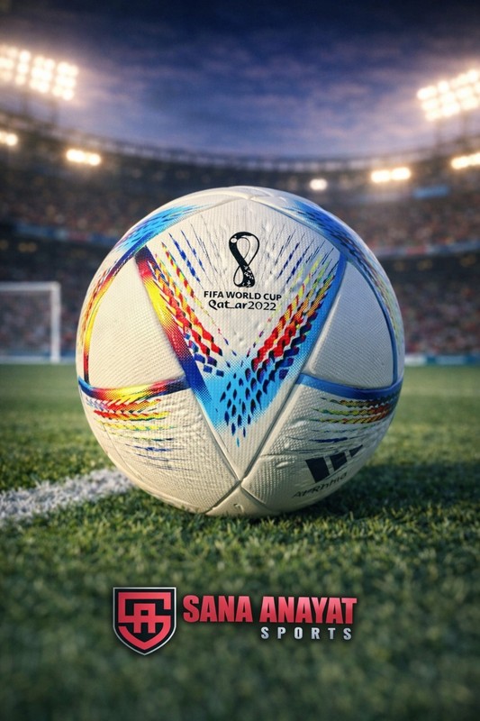 Adidas Al Rihla FIFA World Cup 2022 Soccer Ball Size 5 Competitive Match Footbal