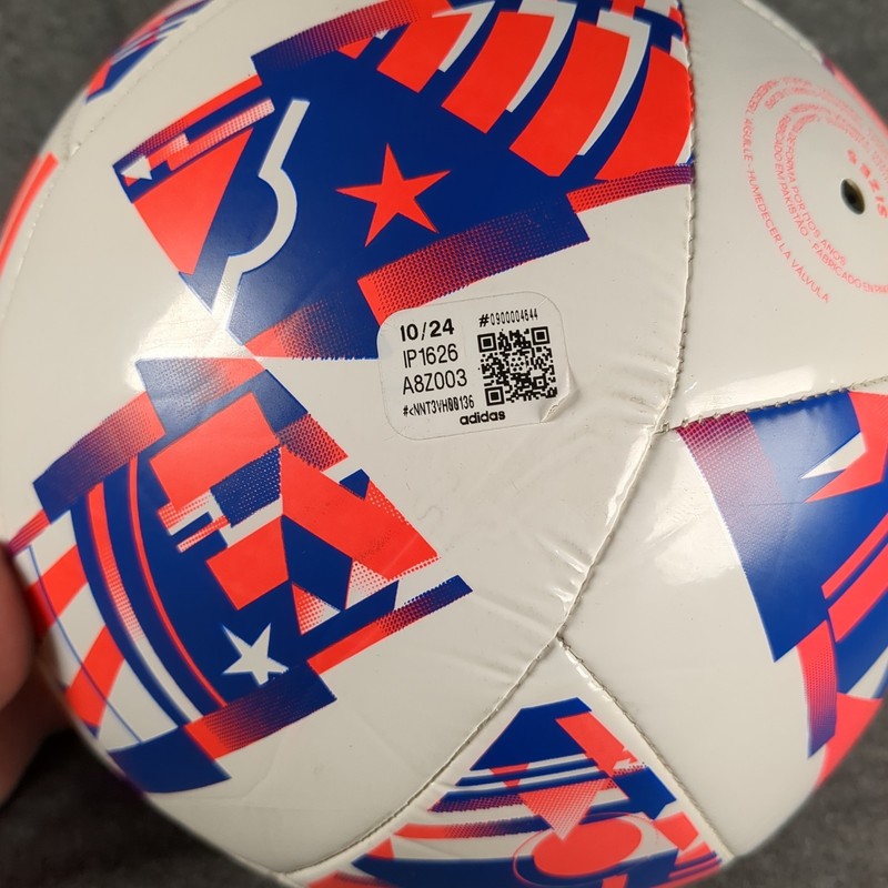 ADIDAS MLS 24 Training Ball Size 5 White/ Solar Red/ Glow Blue Match Replica gallery