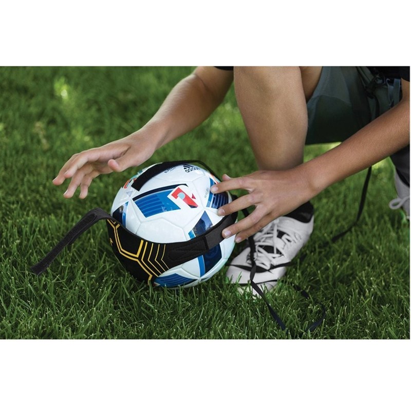 Football Kick Trainer Soccer Training Aids Hands Free Throw Sole Practice Equipm gallery