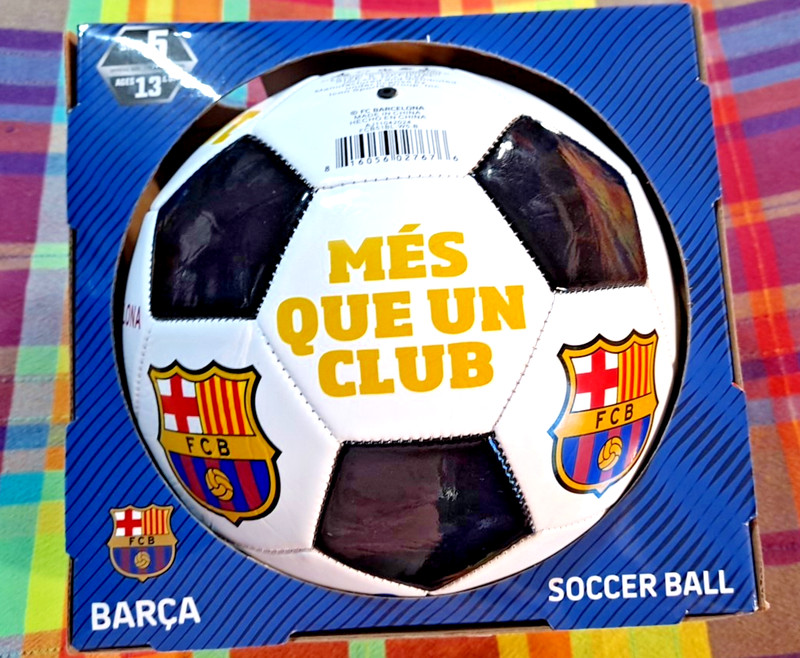 FC Barcelona Official Size 5 Soccer Ball FIFA La Liga New