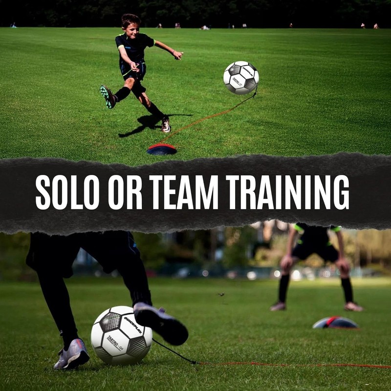 Replay Adjustable Soccer Training Ball | Size 5 with Weighted Base for Skills gallery