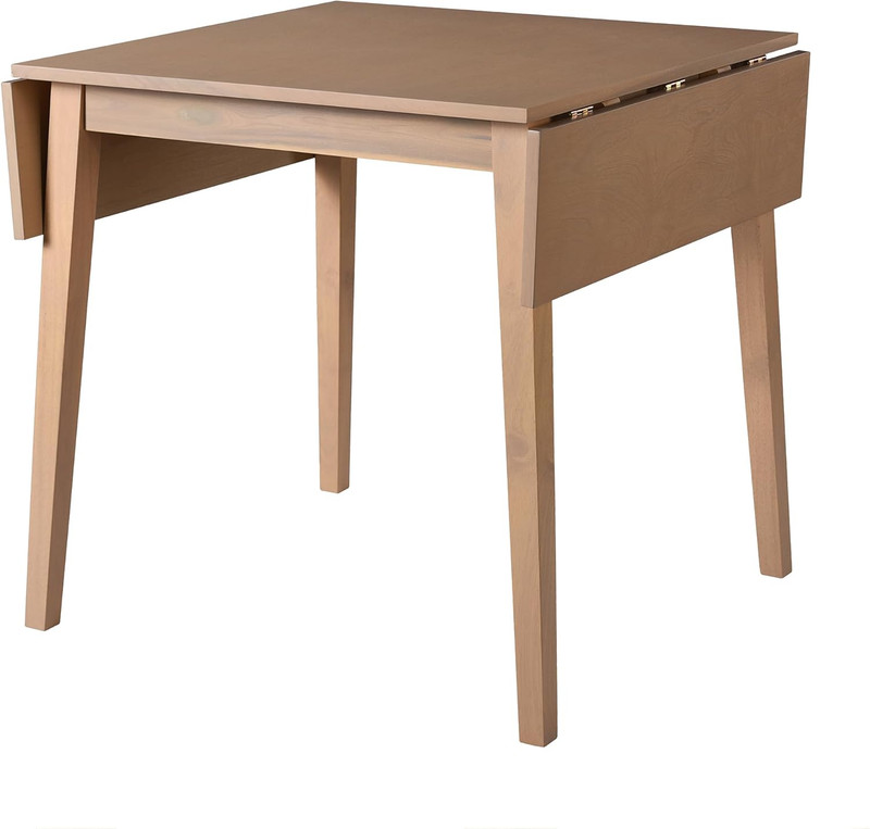 Extendable Modern Farmhouse Dining Table with Drop Leaf for Small Spaces