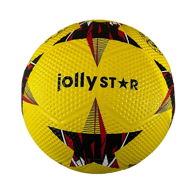 JollyStar Football Streetball Size 5 Street Pro 420g Rubber Ball Yellow