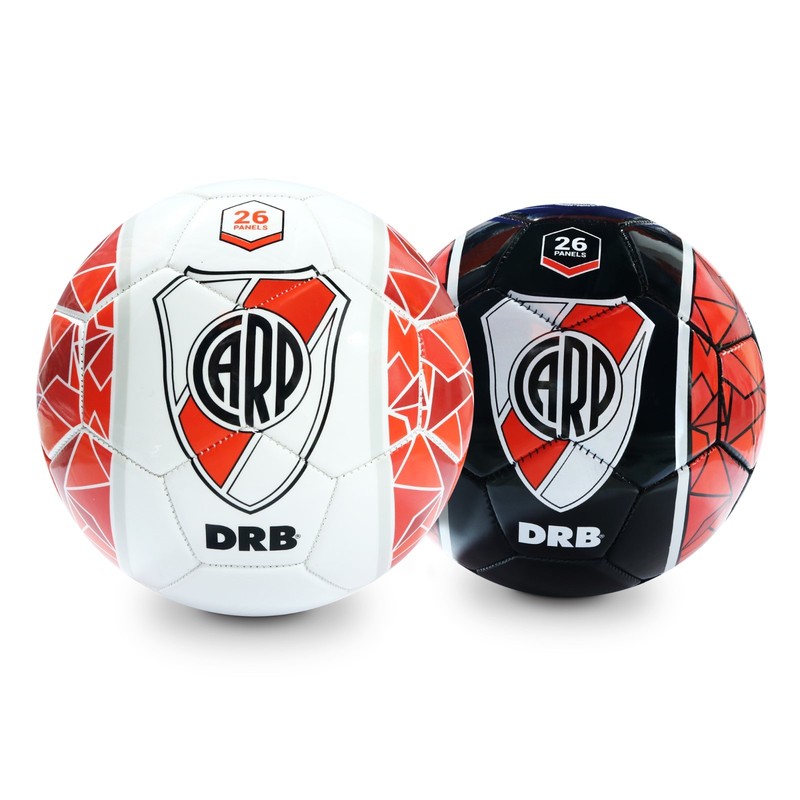RIVER PLATE Size # 2 – (2 soccer Balls) – Official Licensed Product Black/White