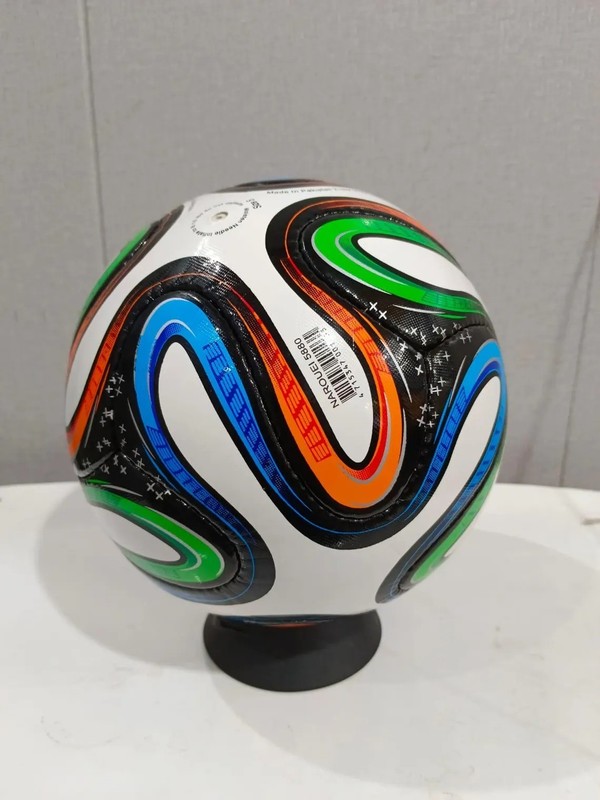 Handmade Brazuca Style Soccer Ball Size 5 White Multi-Color Football Made in Pak