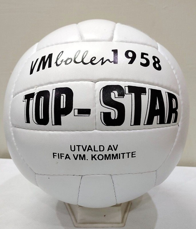 Top Star VM Bollen | 1958 FIFA World Cup Ball | GENIUNE LEATHER SIZE 5