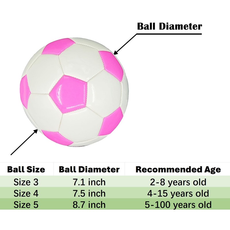 Soccer Balls Size 3, 4, 5 for Practice, Training, Gifts with Pump & Needle gallery