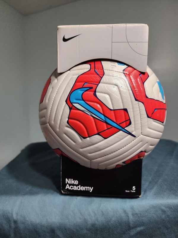 Nike Academy Premier League Soccer Ball Size 5 White Red Blue