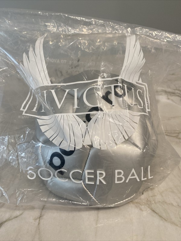 INVICTUS Paco Rabanne 8″ Collector’s Silver Soccer Ball New in Bag