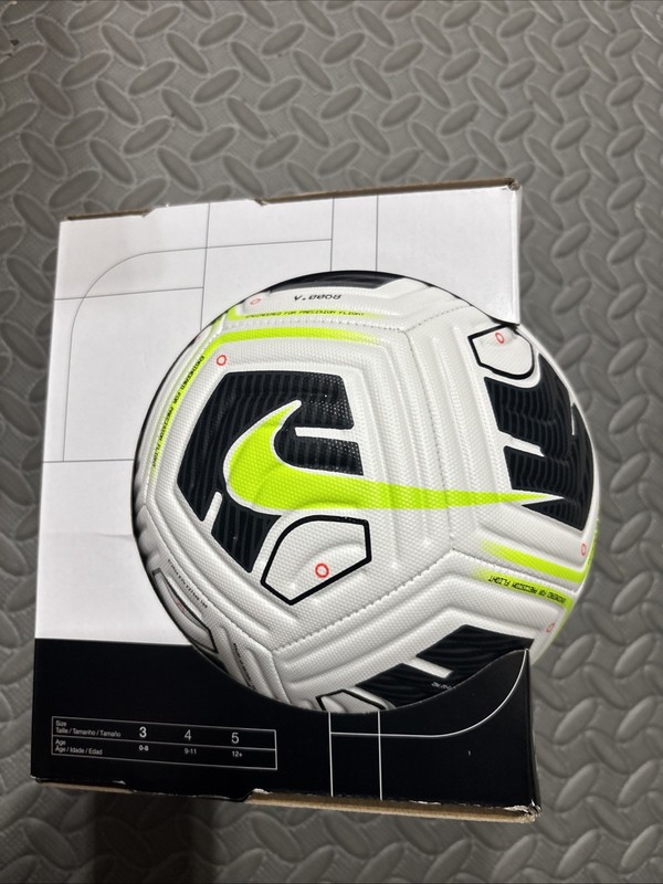 Nike Academy Team Soccer Ball - Size 3 White/Black/Volt (CU8047-100) gallery