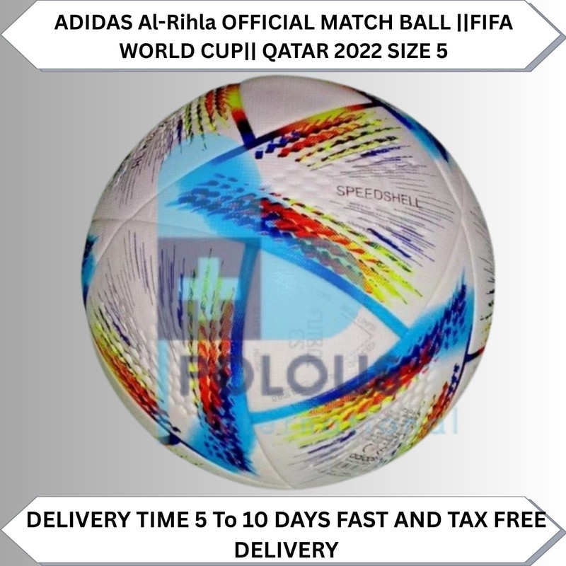 ADIDAS Al-Rihla OFFICIAL MATCH BALL ||FIFA WORLD CUP|| QATAR 2022 SIZE 5