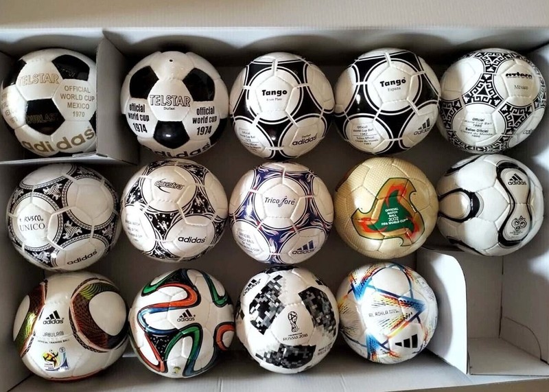 Mini ball set Historical 14 pcs FIFA World cup 1970 to 2022 Soccer Size-1