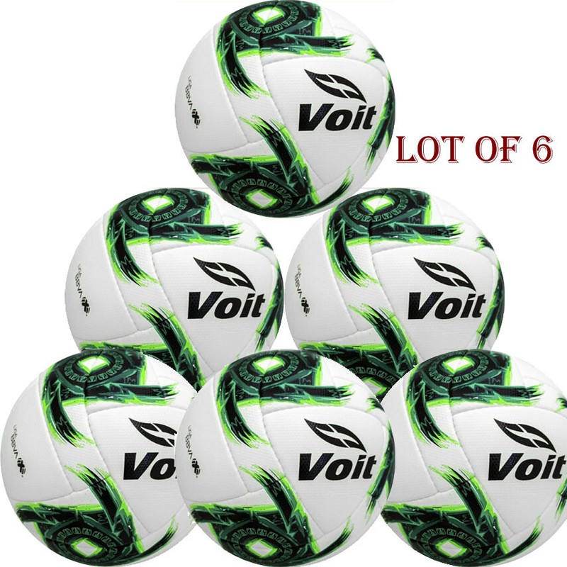 LOT OF 6 – VOIT loxus green II 2020 Special edition OMB Fifa Pro size 5 BALL