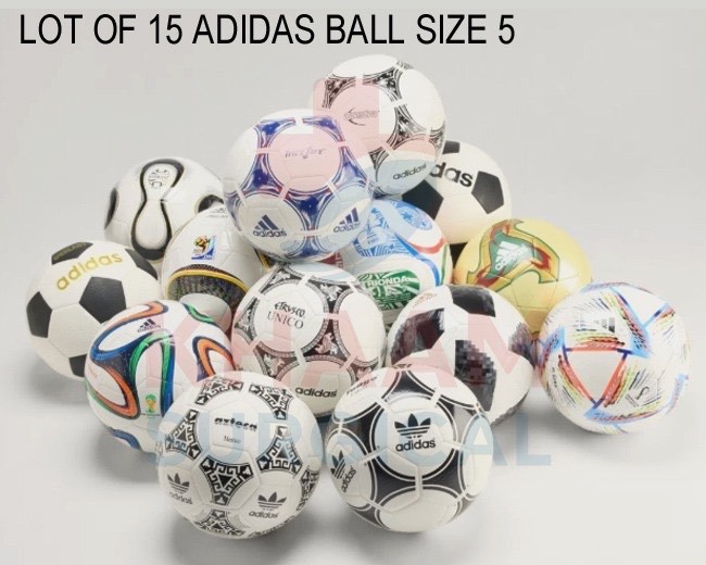 Adidas Historical Match Ball Set 15 Pcs Soccer Football Ball Size 5