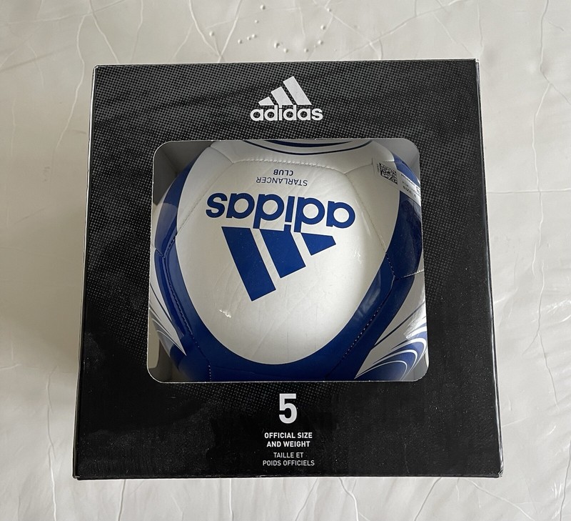 Adidas Starlancer Club Soccer Ball Blue White Ball Unisex Size 5